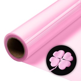 Aoder Pink Puff Vinyl Heat Transfer - 12" x6ft HTV 3D Iron On Vinyl for T-Shirt Compatible With Cricut & Cameo