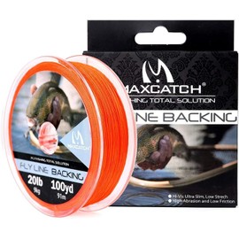 MAXIMUMCATCH Fly Fishing Backing Fly Fishing Braided Nylon Cords 20/30 lb,100/300 yards (30 lb 300 yds (13 kg, 274.32 m), Orange)