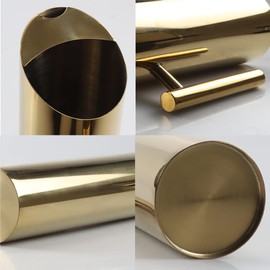 Stainless Steel Water Pithed 70oz Coffee Milk Carafe Frothing Cup Pitcher Jug with Handle Gold Copper Beverage Plated Modern Drink Carafe for Home Restaurant bar by MUGLIO