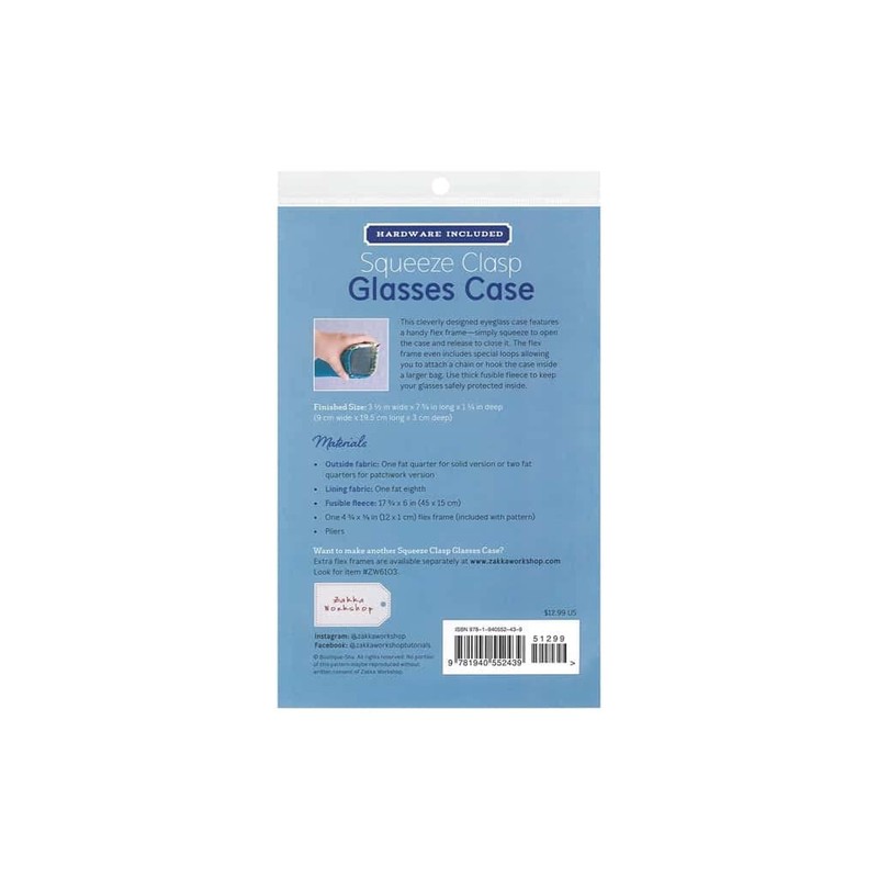 Zakka Workshop Squeeze Clasp Glasses Case Kit