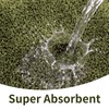Moss Green Bathroom Rug, Absorbent Non Slip Microfiber Bath Mat
