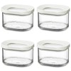 Mepal Modula Storage Container, 4-Piece Set, Storage Boxes with Lid,
