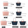 D.Dup Handbag Organiser, Multi-Pocket, Felt, Folding Tote Bag Insert, Wallet,