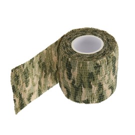 Uning Self-Adhesive Protective Camouflage Tape Wrap 5CM x 4.5M Tactical Camo Form Multi-Functional Non-Woven Fabric Stealth Tape Stretch Bandage for Outdoor Military Hunting