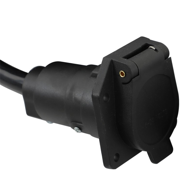 GXYWADY 7-Way 7-Pin Trailer Extension Cord-12FT 7 Blade Trailer Plug