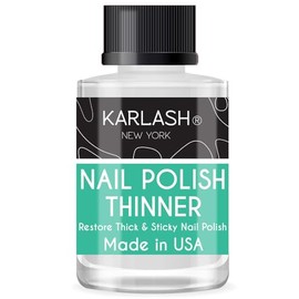 Karlash Professional Nail Polish Thinner 0.5 oz - Restore thick and sticky nail polish (1 Piece)