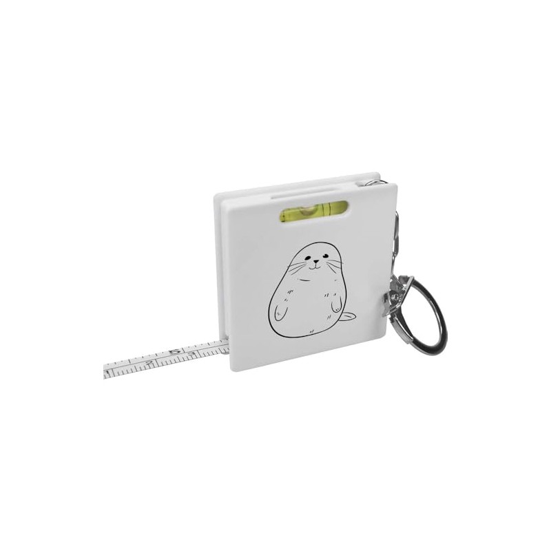 Azeeda 'Cute Seal ' Keyring Tape Measure/Spirit Level Tool (KM00038855)