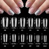 LoveOurHome 600pc Square Gel x Nail Tips Medium Fake Nail