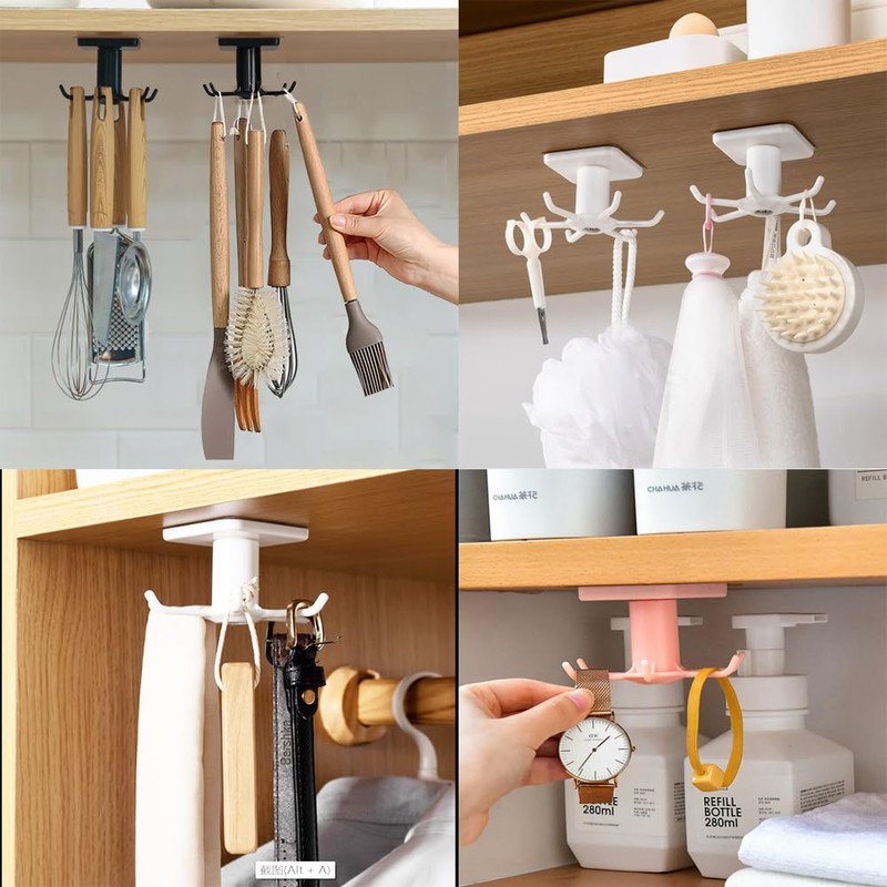 Nmgkokew 2 Pieces Kitchen Utensil Holder, 360° Rotating Kitchen Utensils