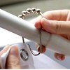 Shower Curtain Rings Hooks Decorative Acrylic Roller Balls Rustproof Heavy