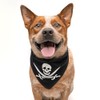 Pirate Skull Flag Dog Bandana (Green, OS 872)