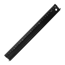 Cutter Guide, Ruler, 11.8 inches (30 cm) Specifications, For Cutting, Aluminum Alloy, Anti-Slip, Laser Engraving, Multi-Purpose