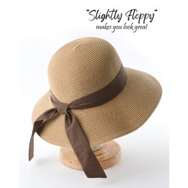 FURTALK Womens Beach Sun Straw Hat UV UPF 80+ Travel Foldable Brim Summer UV Hat