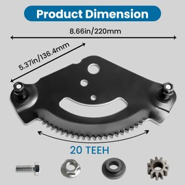 Bularie Steering Gear Pinion Gear 717-1550 Compatible with MTD Bo Lens Cub Cad et LTX1045 LT1050 Lawn Mower - Steering Sector Plate 717-1550F Fit for Troy Bilt to ro Craft Man Lawn Tractor