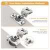 Furniware 50 Pieces 1/2 inch Overlay Soft Close Cabinet Hinges