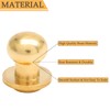 Moicstiy 15Set 10mm Round Head Button Studs Solid Brass Button
