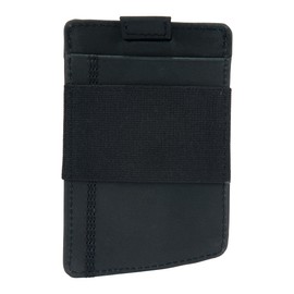 Carhartt Men's Front Pocket, Durable Canvas Wallet with & Without Money Clip, Saddle Leather (Black), One Size