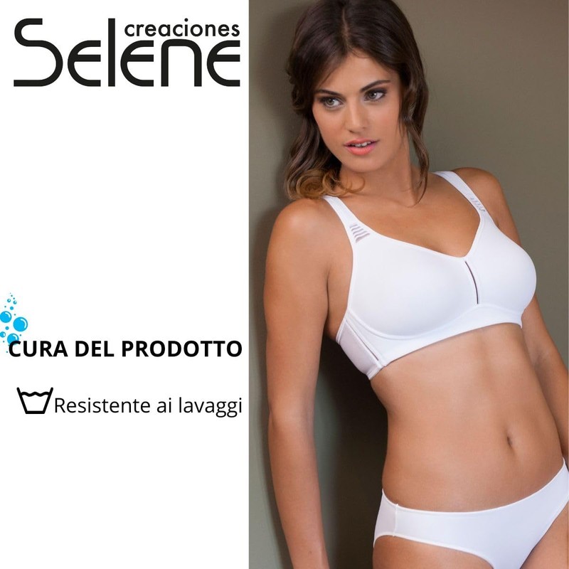 Selene Elvira Women's Non-Wired Bra, White