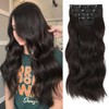 [NEW IN] Vigorous Clip in Hair Extensions Long Wavy Synthetic