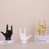 LCCCK Gold Hand Gesture Statue, Funky Home Decor Accent Finger