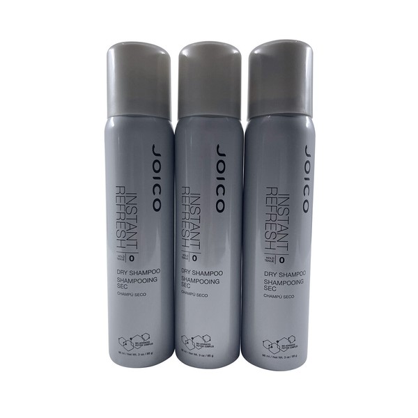 Joico Instant Refresh Dry Shampoo Zero Hold 3 OZ Set of 3