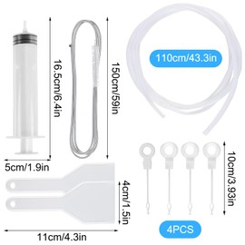 Fridge Cleaning Tool Set, 9 Pieces Fridge Brushes, Drain Hole Cleaning Set, Sink Cleaning Brush for Home Refrigerators, Flexible Pipe Cleaning Spiral with Brush