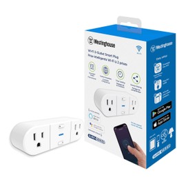 Westinghouse 94013 WH-522 Wi-Fi Smart Plug, Works with Alexa, Google Home & IFTT, No Hub Required, White