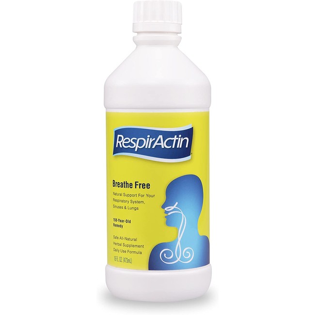 RespirActin Breathe Free - Safe & Effective Herbal Respiratory Health Supplement | 16 oz Supplements for Children & Adults