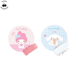 KIRSH BLENDING Dear My Shine Cheek + My Pastel Blur Powder Set 2items [KIRSH BELNDING X SANRIO CHARACTERS], Powder#$%Blusher:03 BLUE-02 MAUVE ORORA