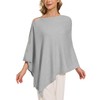 FUGREEN Women's Button Ponchos Versatile Poncho Sweater Kintted Lightweight Travel