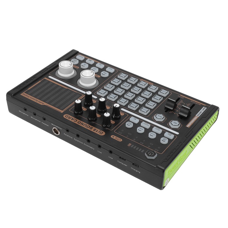Sound Mixer Multi Sound Effects Noise Reduction Colorful Lights DJ18