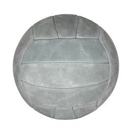 Hand-Stitched Suede Leather Football Ball Size 5 (Grey Dark Suede)