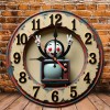 10-Inch Wooden Clock for a New Home with a Custom