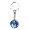 Solar System Planet Earth keychain for Women Men Globe Glow