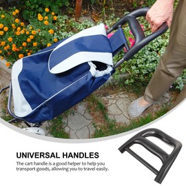 VILLFUL Replacement Handle for Shopping Trolleys and Trolleys, Robust and Durable Handle for Wheelchairs, Universal Trolley Handle, Interchangeable Handle, High Performance Trolley Accessories