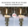 YOROXRG 200 pcs Church Candles with Drip Protectors for Devotional