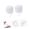 NOLITOY 2 Rolls Coral Fleece Knitting Yarn Multi Function DIY