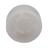 Yibuy 10pcs 2.44x1.2cm White Plastic Electric Guitar Foot Switch Hat