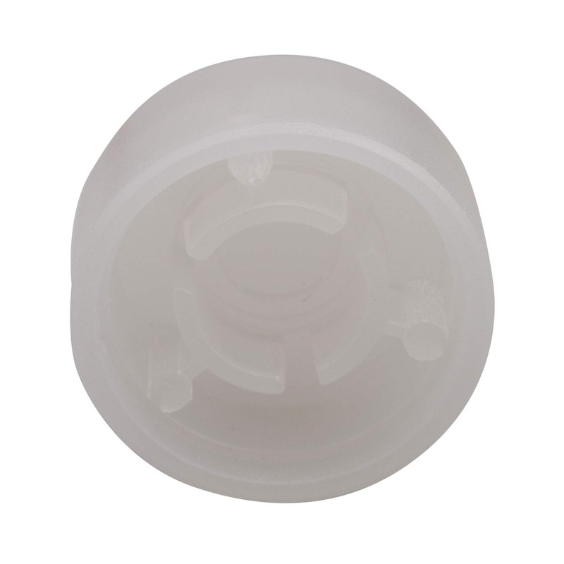 Yibuy 10pcs 2.44x1.2cm White Plastic Electric Guitar Foot Switch Hat