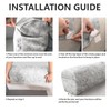 PU Leather Armrest Covers for Sofa Couch Arm Slipcover Set