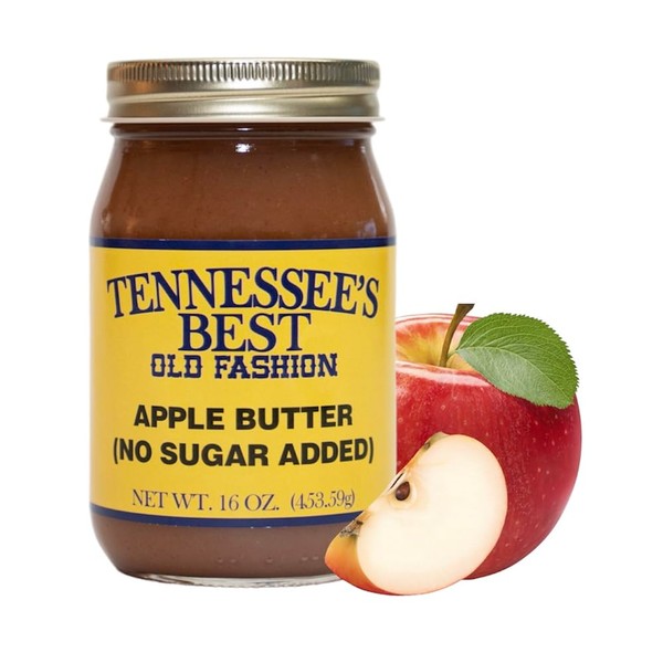 Tennessee's Best Mantequilla de manzana sin azúcar añadida, totalmente natural, sin conservantes, hecha a mano con ingredientes simples