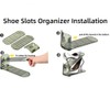 Uni HIMO Shoe Slots Organizer, Clear Shoe Stacker, Adjustable Level