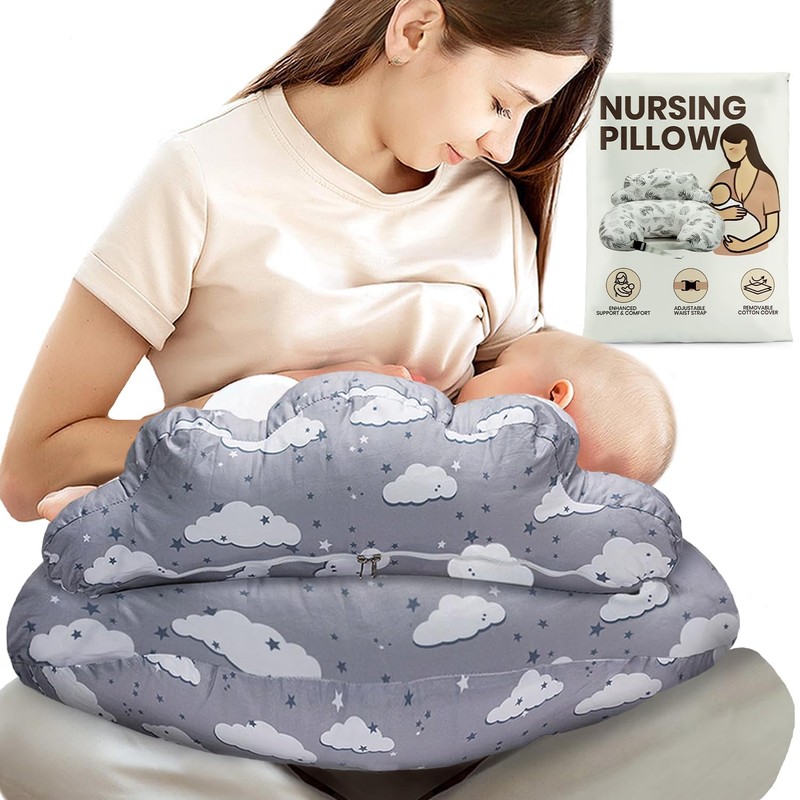 Nursing Pillow – Plus Size Breastfeeding Pillows with Security Fence