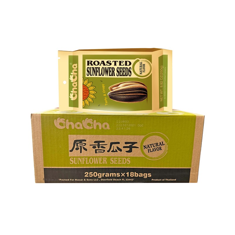 Chacha Sunflower Roasted and Salted Seeds (All Nature) 250g X