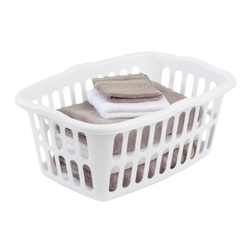 Sterilite 12-Pack Rectangular Laundry Basket, Plastic Clothes Hamper, 1.5 Bushel,