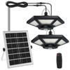 Aqonsie Solar Shed Light Indoor Outdoor, 180LED Dual Head Solar