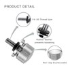 WHTCHSU Silver Aluminum Alloy Seat Bolt Screw Suitable to for