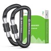 Brotree Small Carabiner Clips Mini Locking Carabiner - 6cm Aluminum