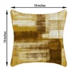 Jecuwo Yellow Brown Throw Pillow Covers 18x18 Set of 2,
