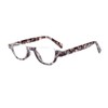 4 Pairs of Colorful Fashion Half Moon Frame Reading Glasses